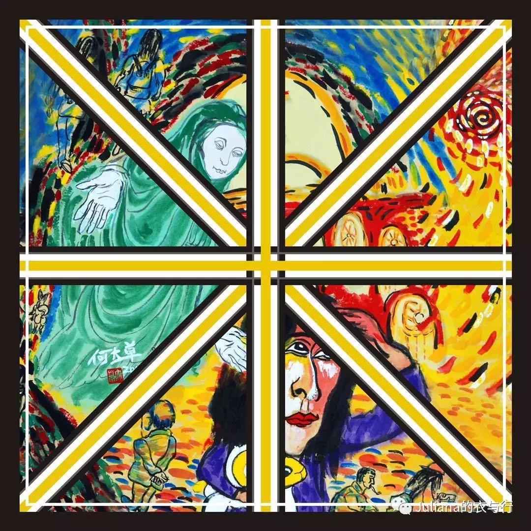 从服装外企高管到独立设计师,她把文学作品做成丝巾系在脖子上