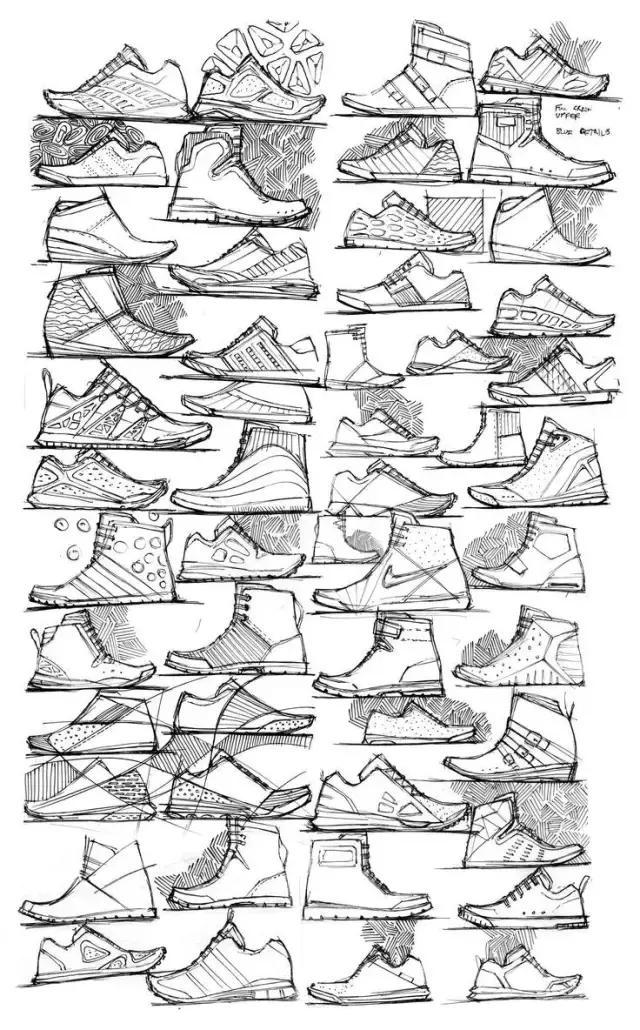 创意鞋子绘画作品,干货画画教程图片