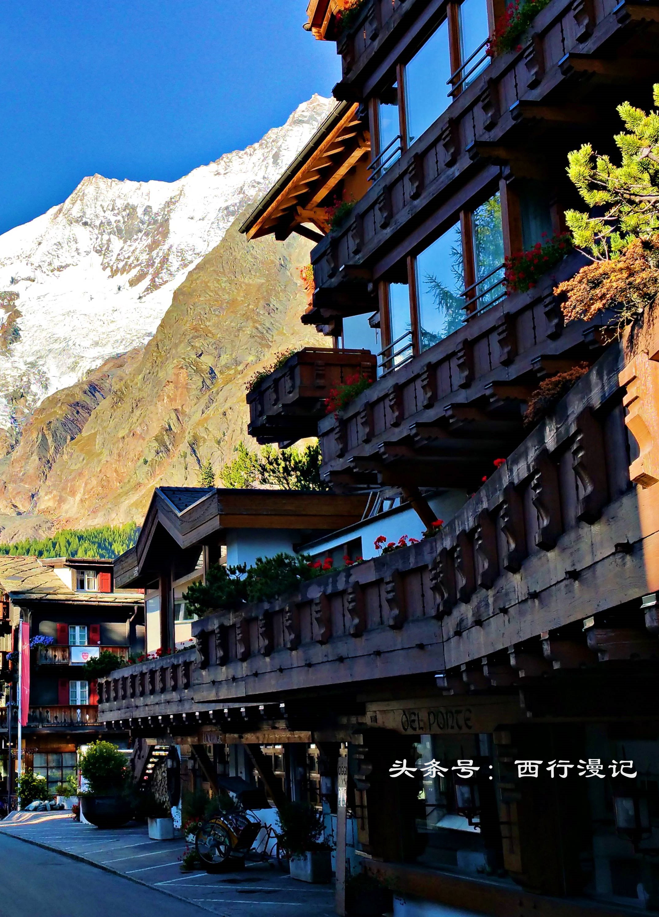 瑞士风景绝美的山,瑞士绝美的山村风光