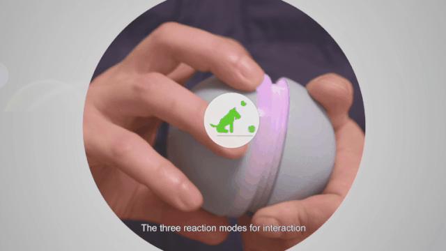 100%智能的小球，在寒冷的冬季撩猫逗狗