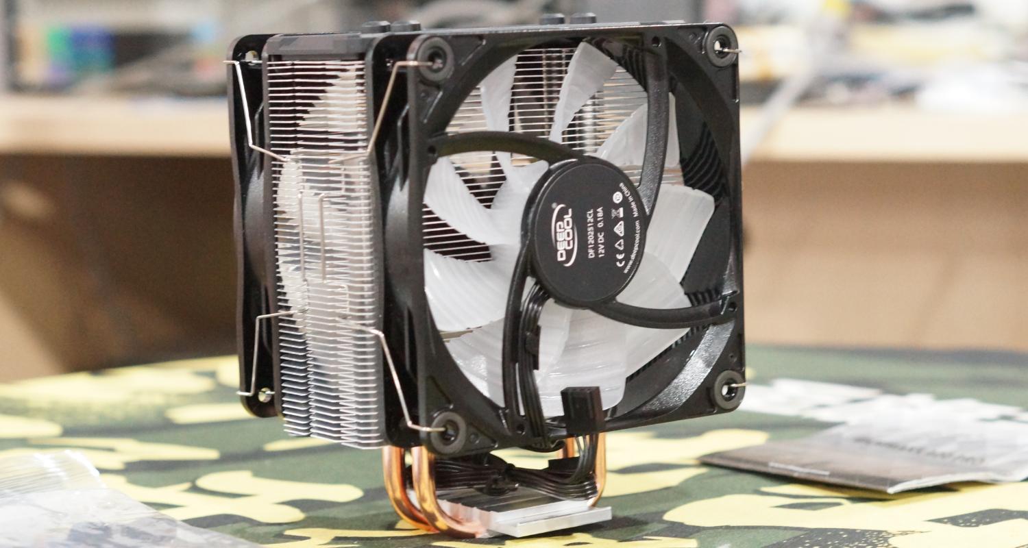 电脑城装机视频教程,九州风神水冷散热器安装过程