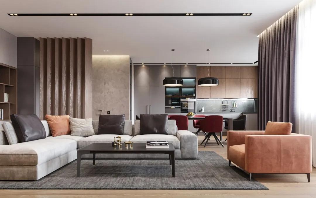 60平米沙发款式,60平小户型法式沙发墙