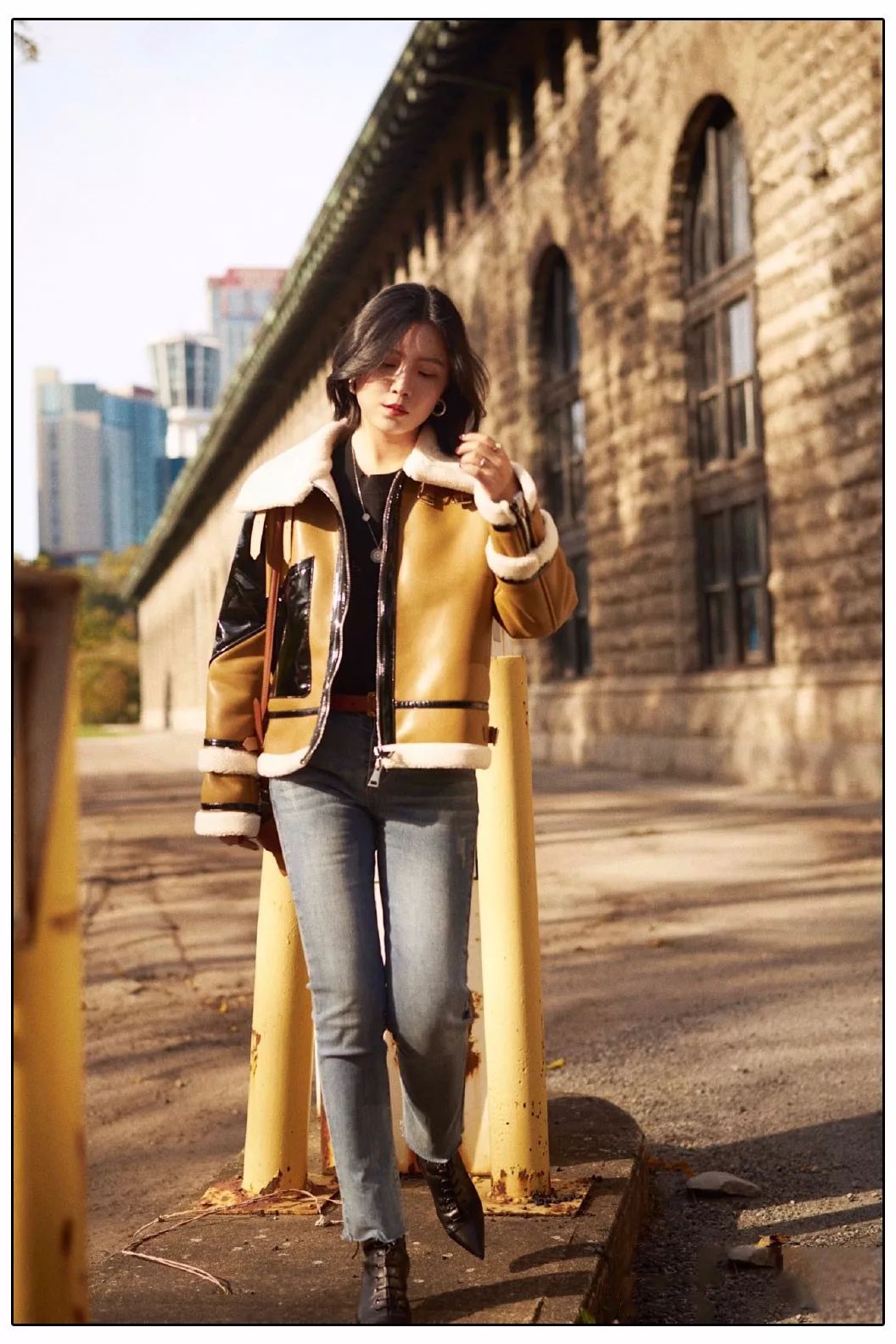 冬天棉服怎么搭配直筒裤,棉服搭配阔腿裤搭配什么鞋子好看