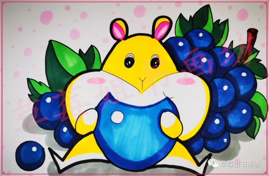 贪吃的小仓鼠怎么画,小仓鼠怎么画马克笔