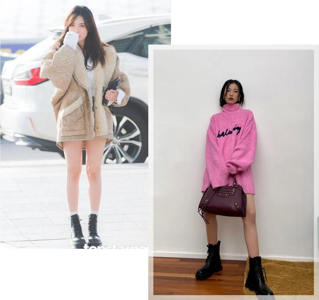 这才是马丁靴的正确穿搭,马丁靴这么穿太时髦了