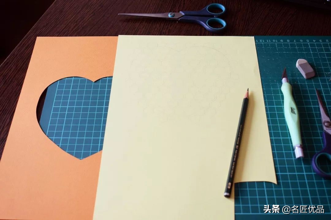 适合做多层立体纸雕的图,屋子半立体纸雕