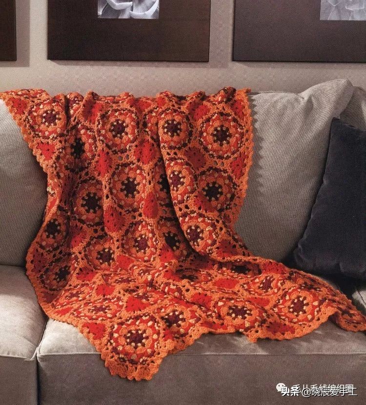 猪猪毯子钩针图解教程,苏苏姐家小熊毯子钩针图解