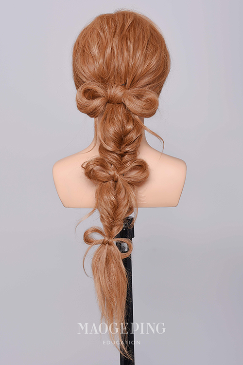 女孩大蝴蝶结马尾辫发型图片,蝴蝶结的马尾辫又简单又漂亮