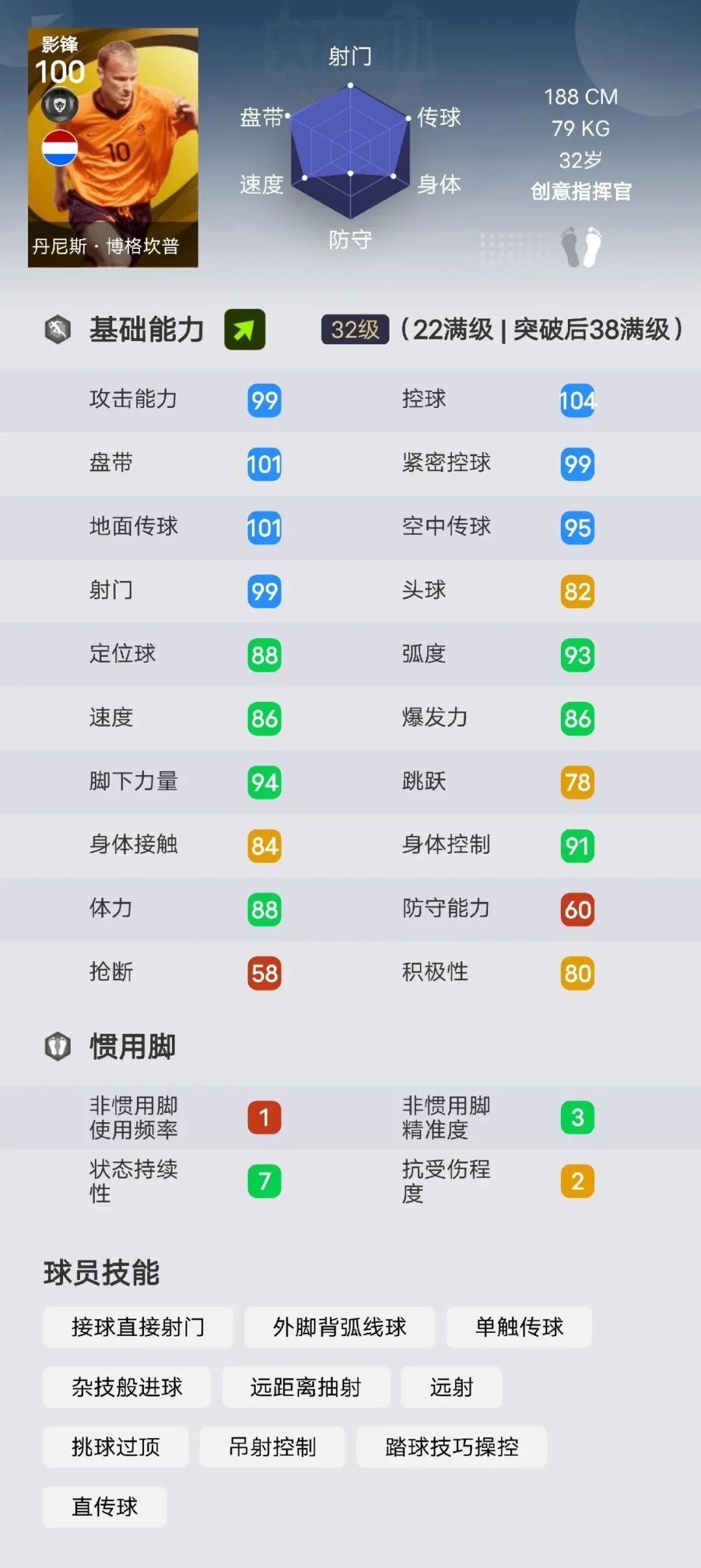 博格坎普传奇实况足球,实况足球丹尼斯博格坎普毕业吗