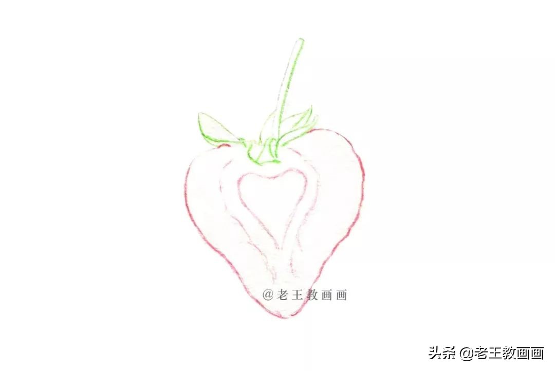 怎么画草莓熊石膏娃娃,怎么画一个草莓超级大又可爱