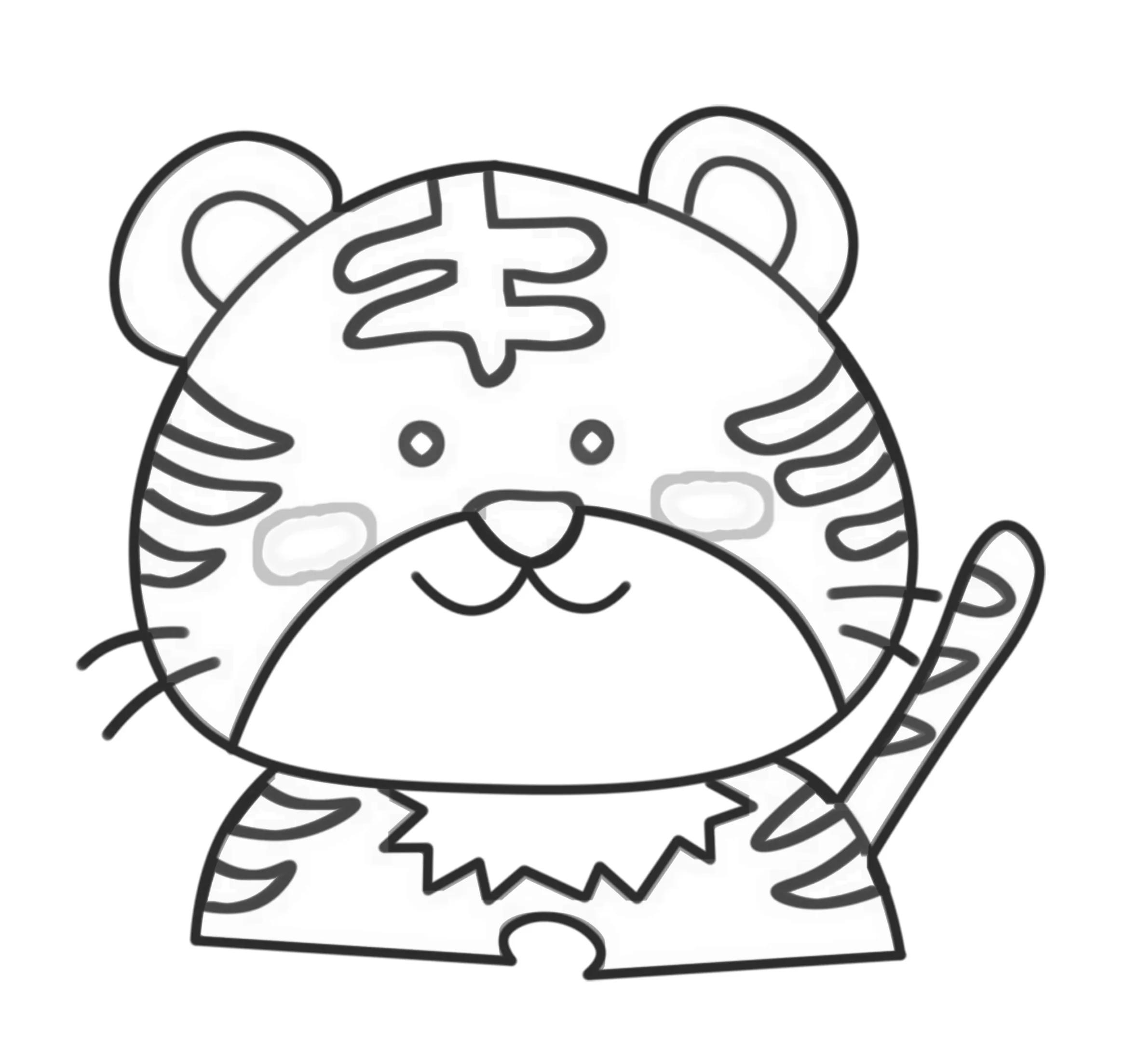 12生肖简笔画单个图片,12生肖简笔画全图图片