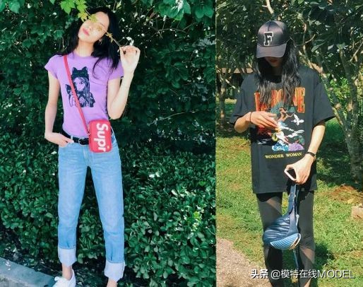 超模刘雯最爱的风格短袖，春天里的万能单品不能少