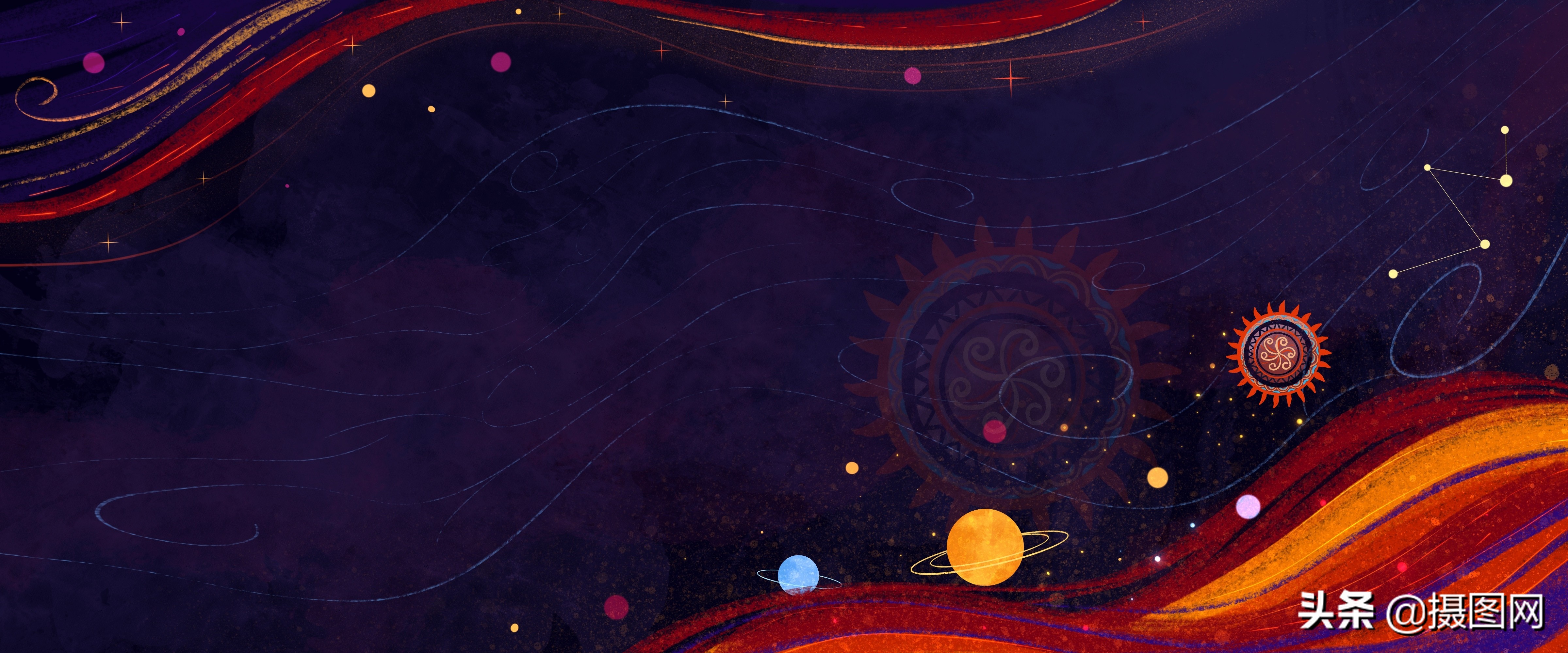 中国风底纹古典素材,国潮插画中国风元素