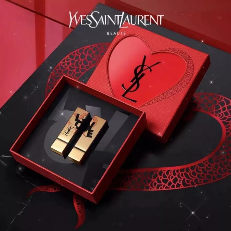 兰蔻黑桃红心丝绒限定,兰蔻情人节限定礼盒口红丝绒