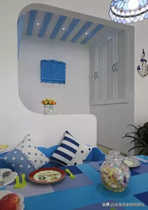 地中海60-70平小户型装修效果图,小户型装修设计小窝60平高级灰