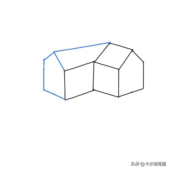 儿童画风车房子简笔画,儿童画简笔画房子图片