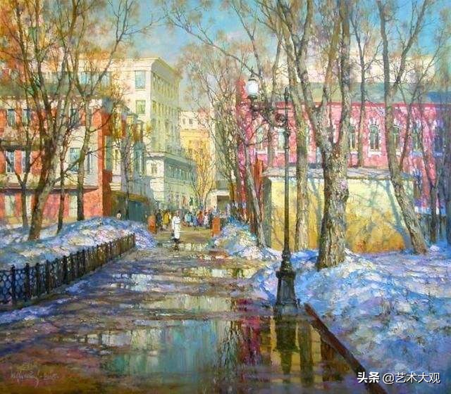 俄罗斯画家风景油画作品选集,尤里奥布霍夫人物画