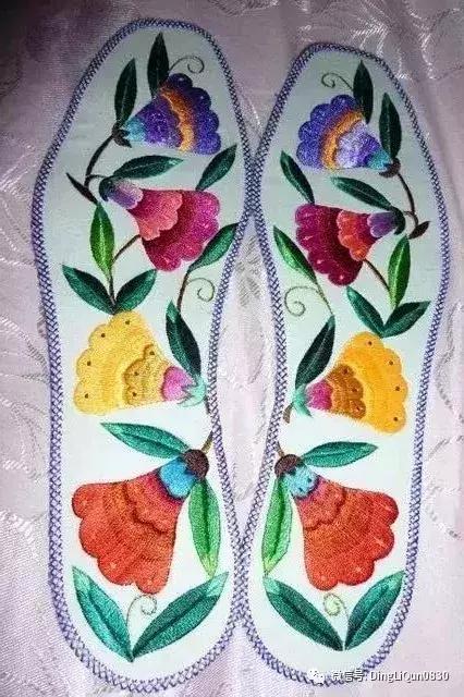 刺绣作品简单的,老式刺绣喜字的鞋垫刺绣方法