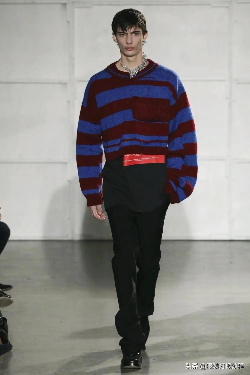 针织圆形口袋视频教程,针织开衫口袋怎么织