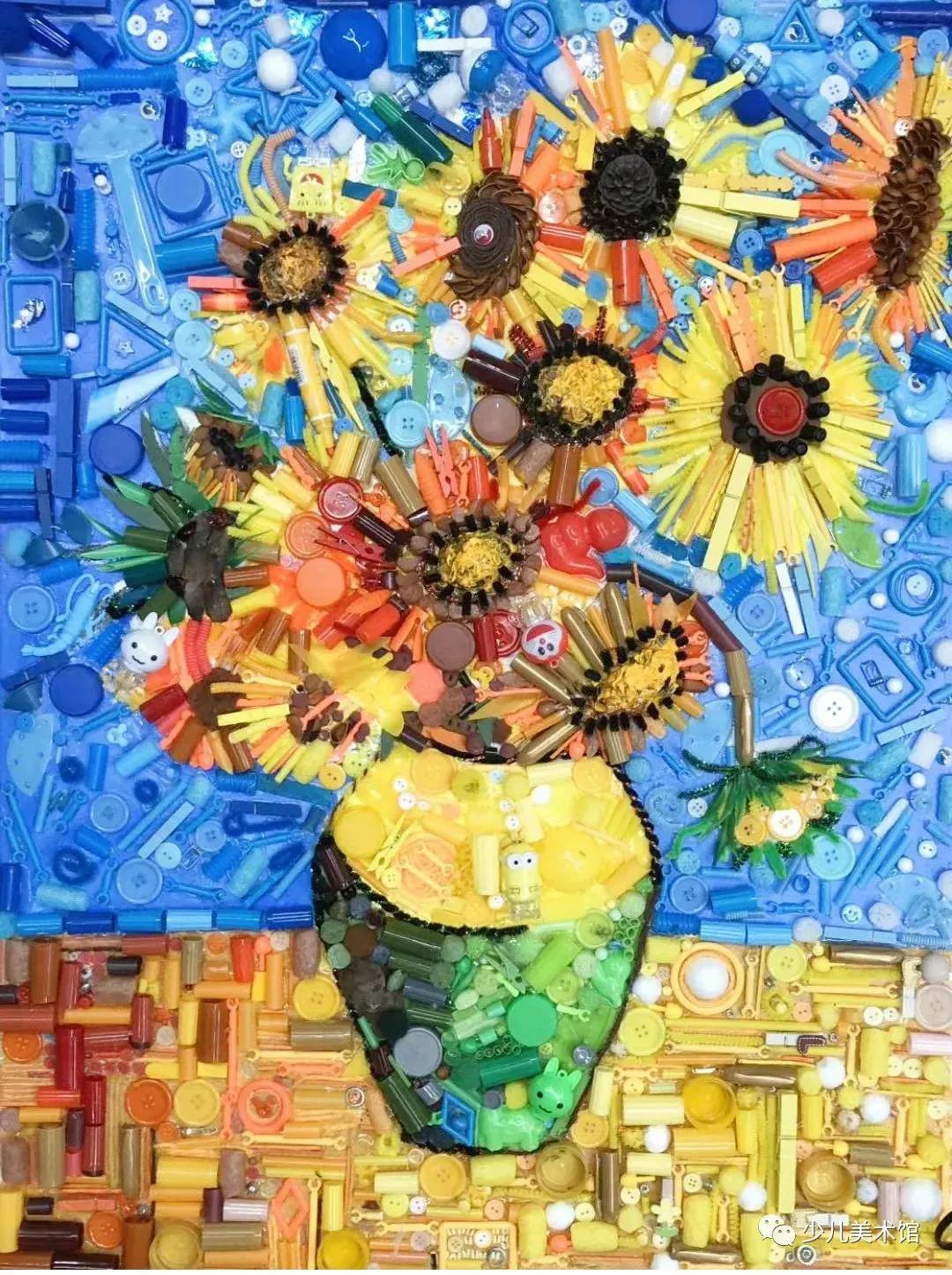 拼贴画创意作品手工小学,拼贴画创意美术教程