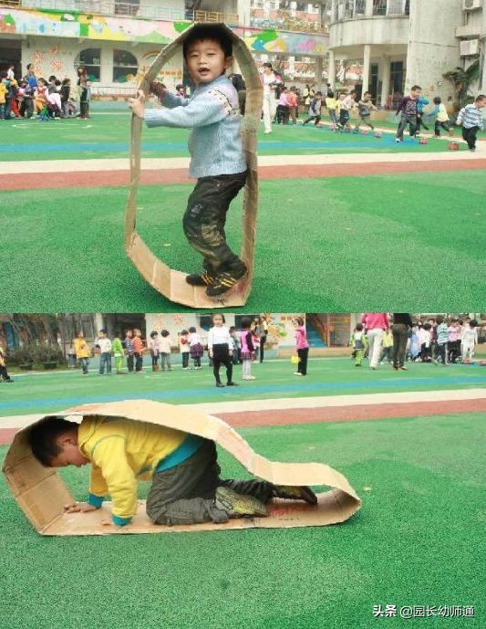 制作幼儿户外体育器械玩教具,幼儿园自制户外体育器械小推轮