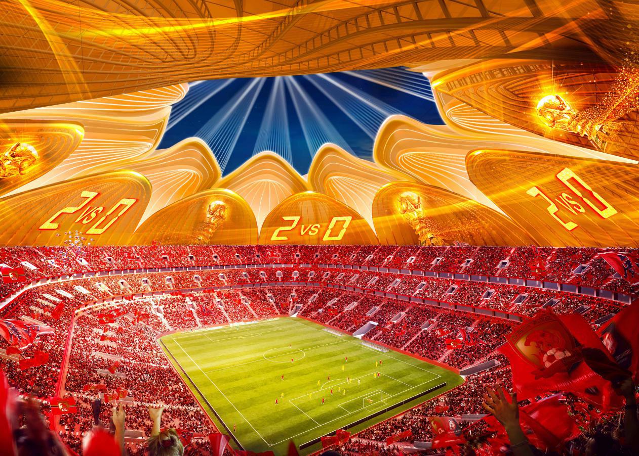 恒大新主场全景,恒大新主场惊艳亮爆