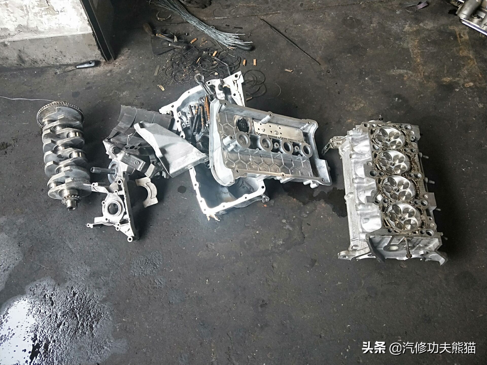 奥迪a61.8发动机大修费用,老款奥迪a6六缸发动机大修全过程