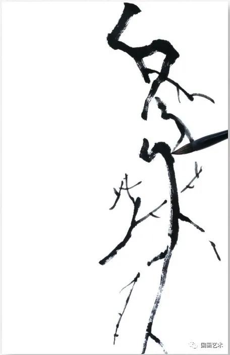 怎样画梅竹松树图片,儿童国画梅花入门画法步骤