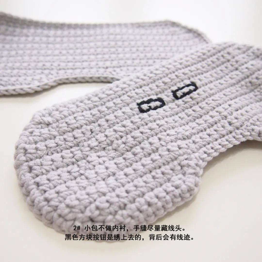 手柄包包钩针教程,钩针编织平板电脑包教程