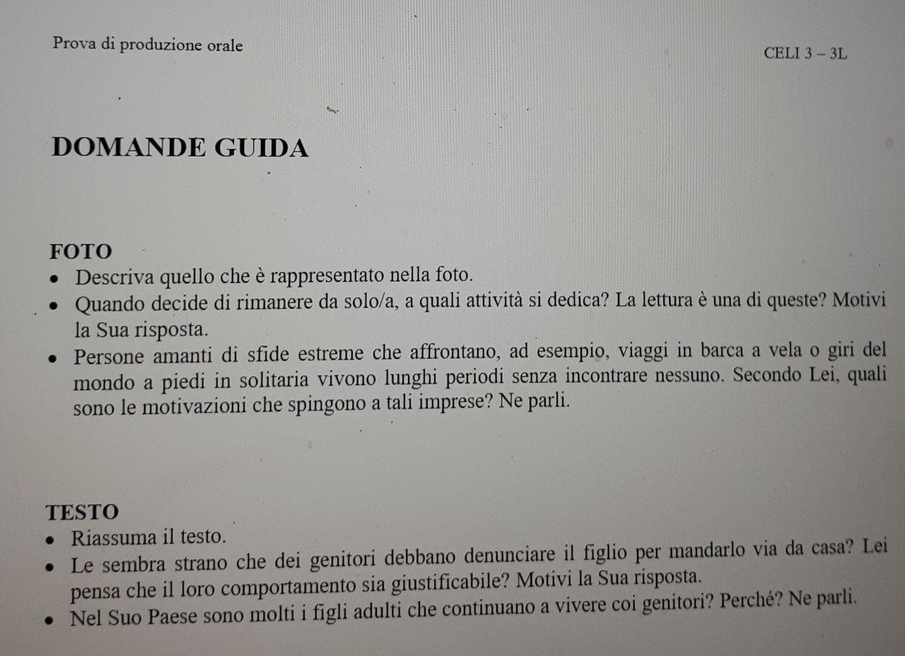 意大利语等级考试,请收下这份答题方法及解题技巧