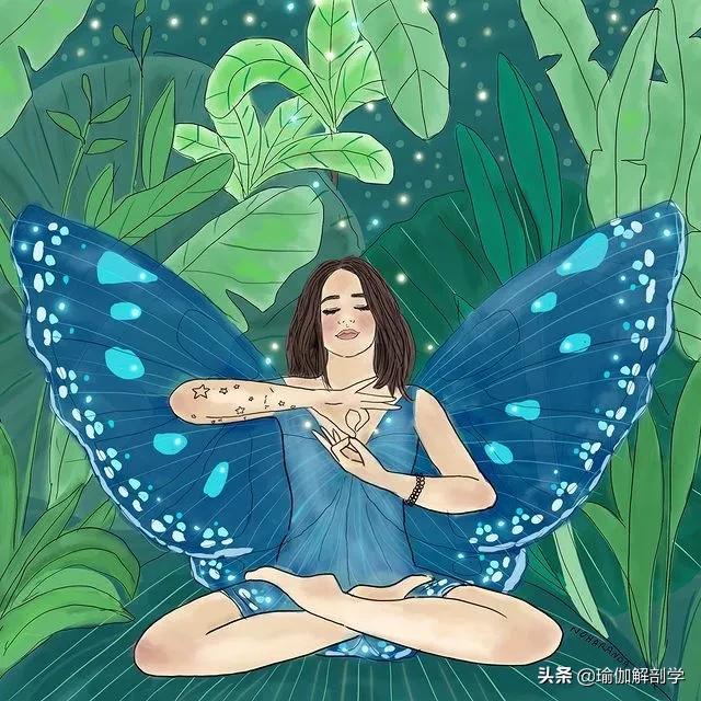 ins瑜伽漫画图片,瑜伽小人唯美漫画