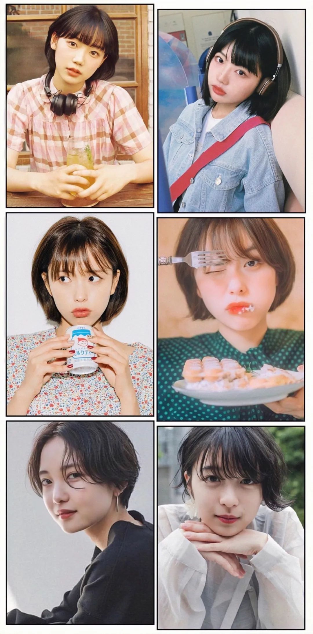 2021网红爆款发型短发戴狗啃刘海,头发2020流行发型显脸小