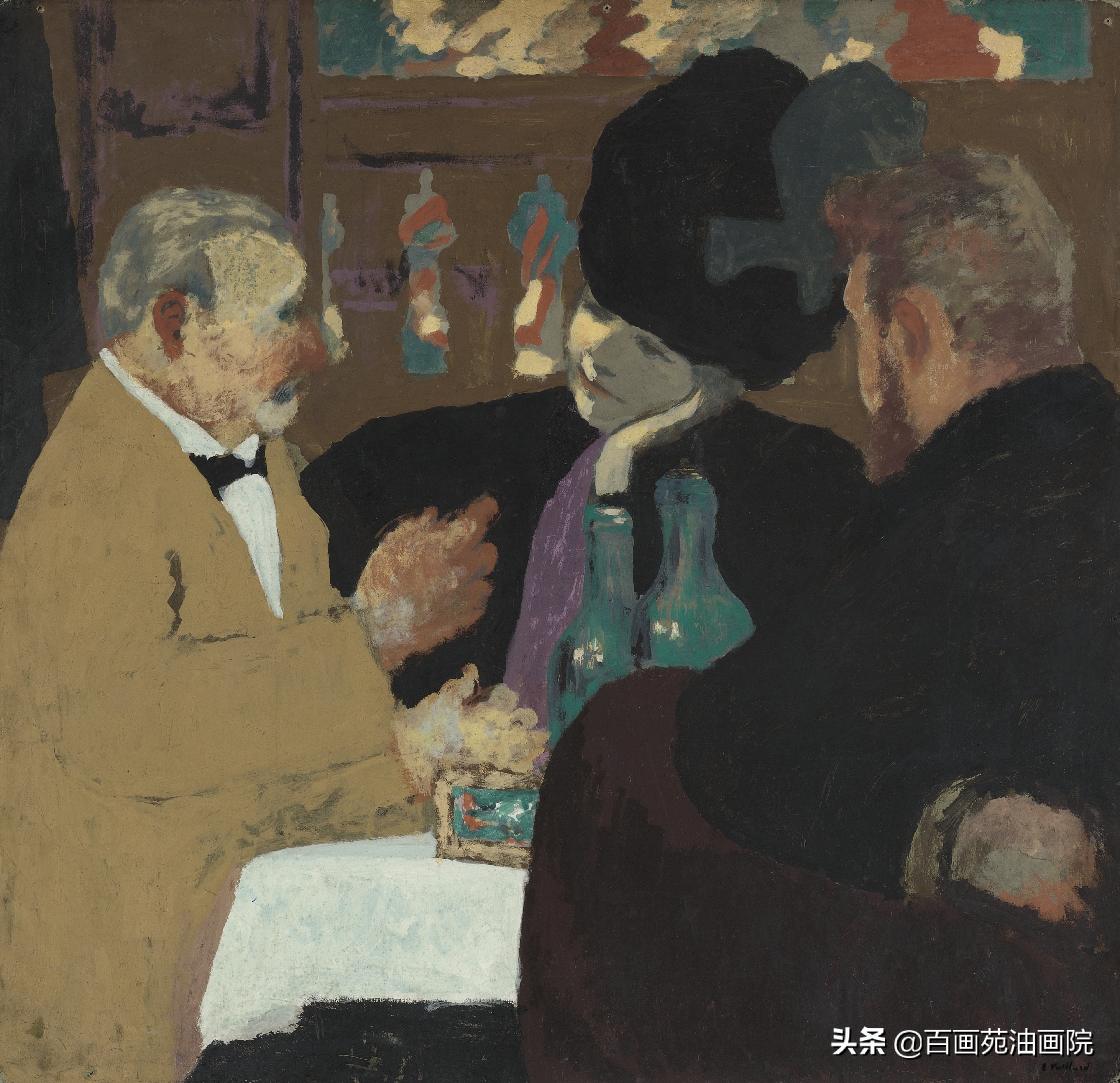 油画纳比派物象变形方法