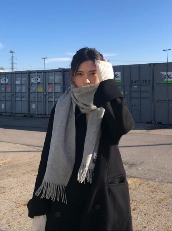 围巾臃肿难看,围巾臃肿