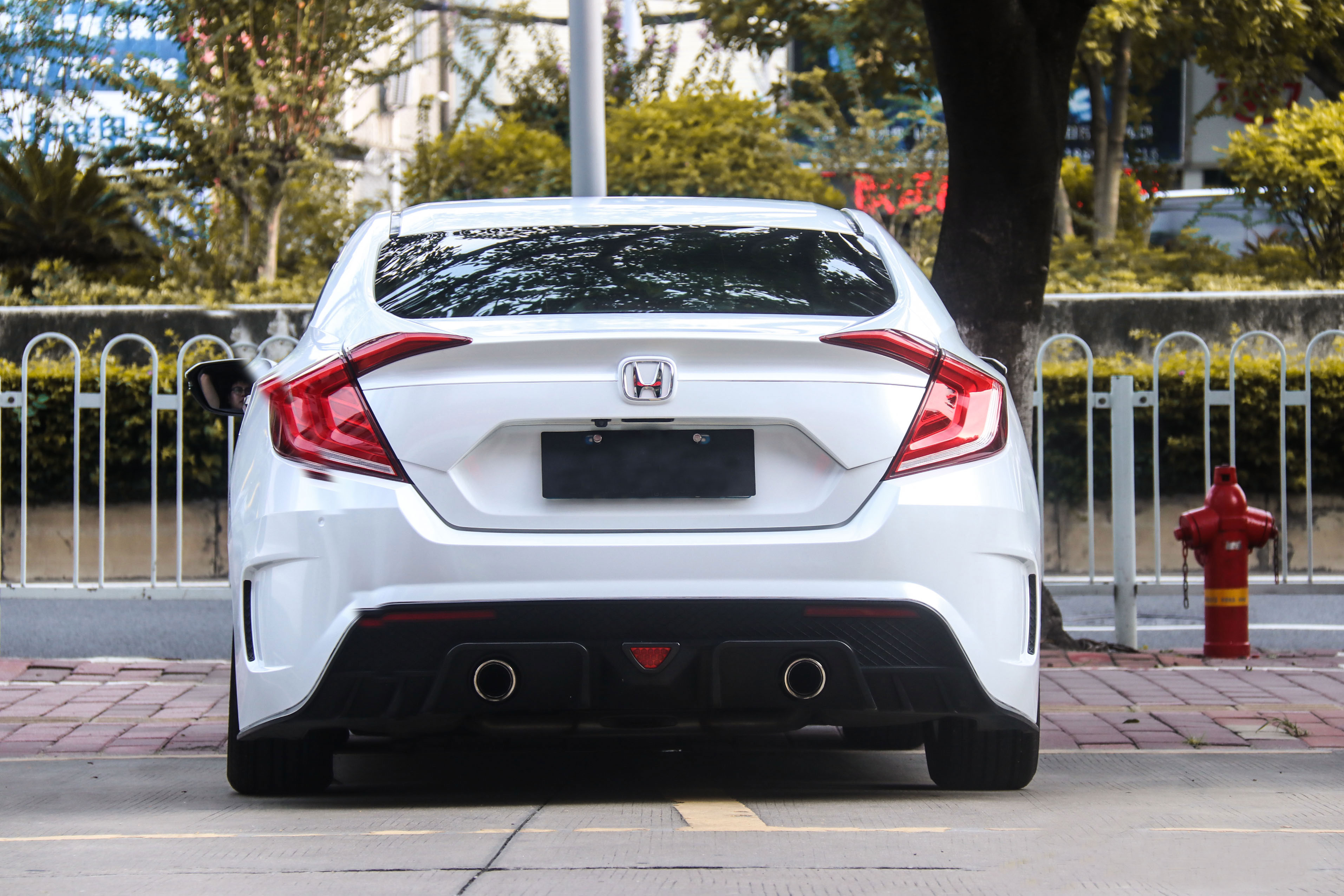 思域钻石星空白魅蓝改色案例,思域琉璃金粉改色膜