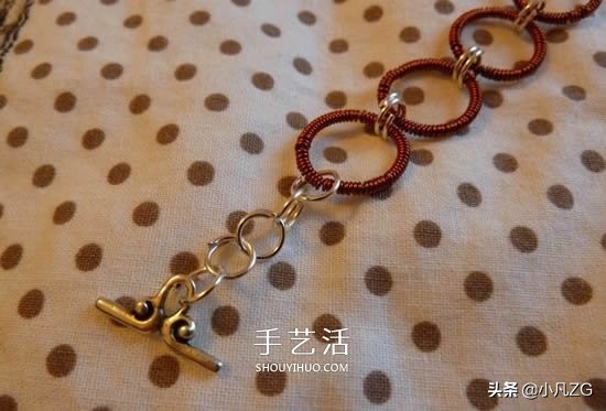 铜线手工制作手链,铜丝手链diy