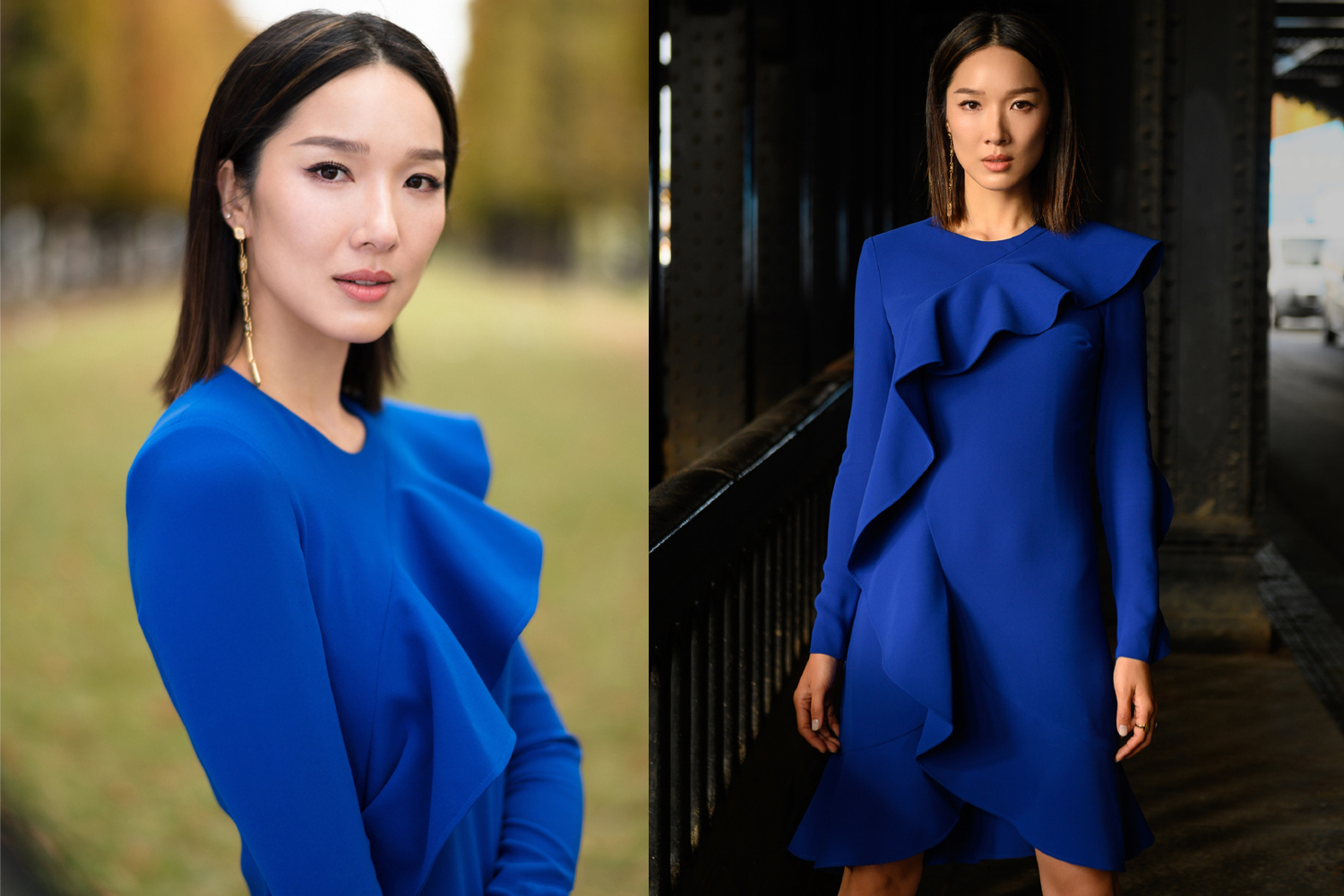 李亚男穿吊带裙图,李亚男穿黑色裙子