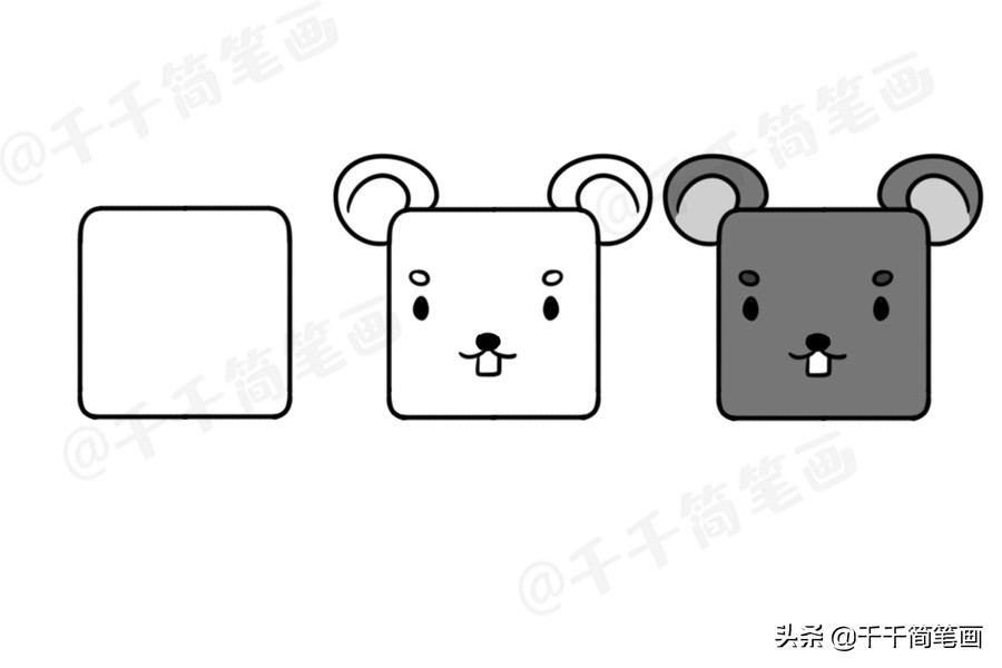 100个动物简笔画老虎,30种动物简笔画