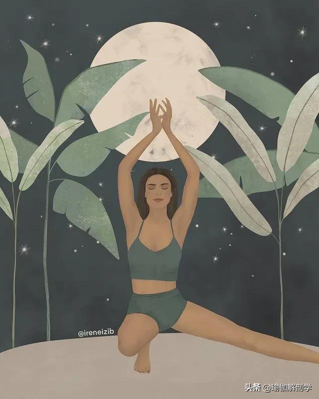 ins瑜伽漫画图片,瑜伽小人唯美漫画