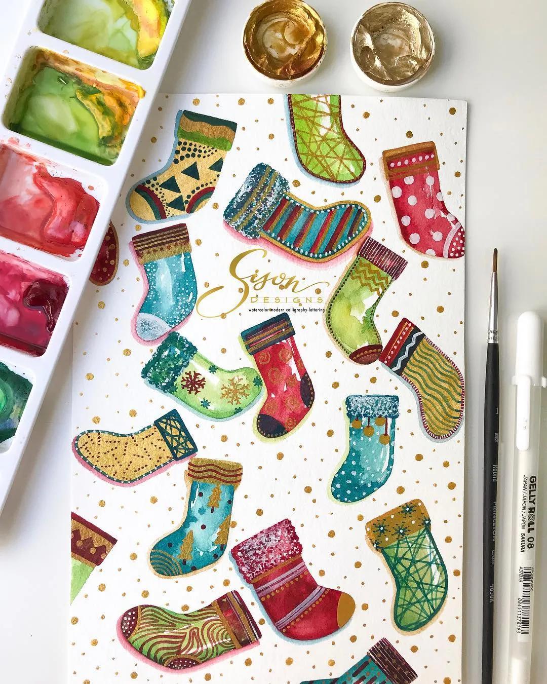 水彩手帐简单教程,水彩笔就能搞定的手账