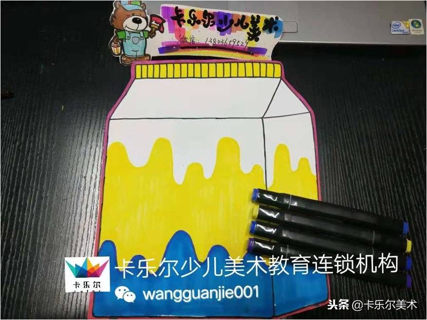 粘土手工作品小动物奶牛,超轻粘土手工作品创意画奶牛