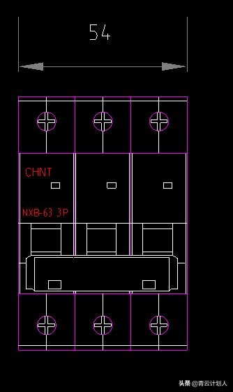 正泰断路器cad,哪里有正泰断路器的cad图下载