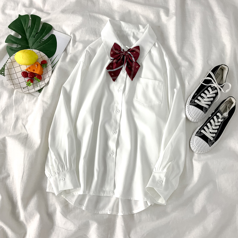 冷淡风白色衬衣高级感洋气,白衬衫简约风高冷系