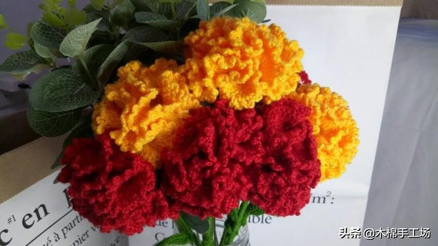 教师节康乃馨编织,编织花束送妈妈