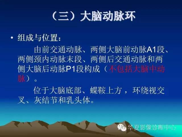 小脑血管解剖分段,脑血管影像解剖讲解