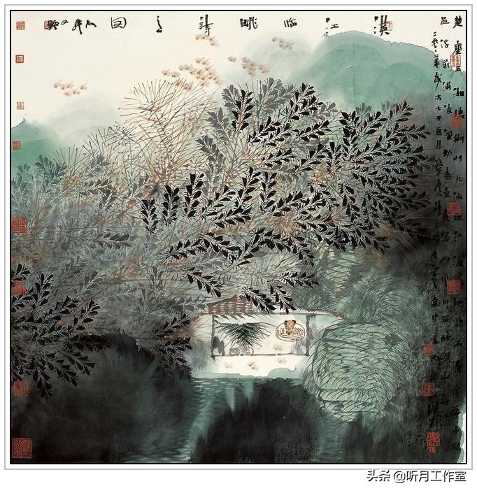 卢禹舜中国画欣赏,卢禹舜先生山水画创作