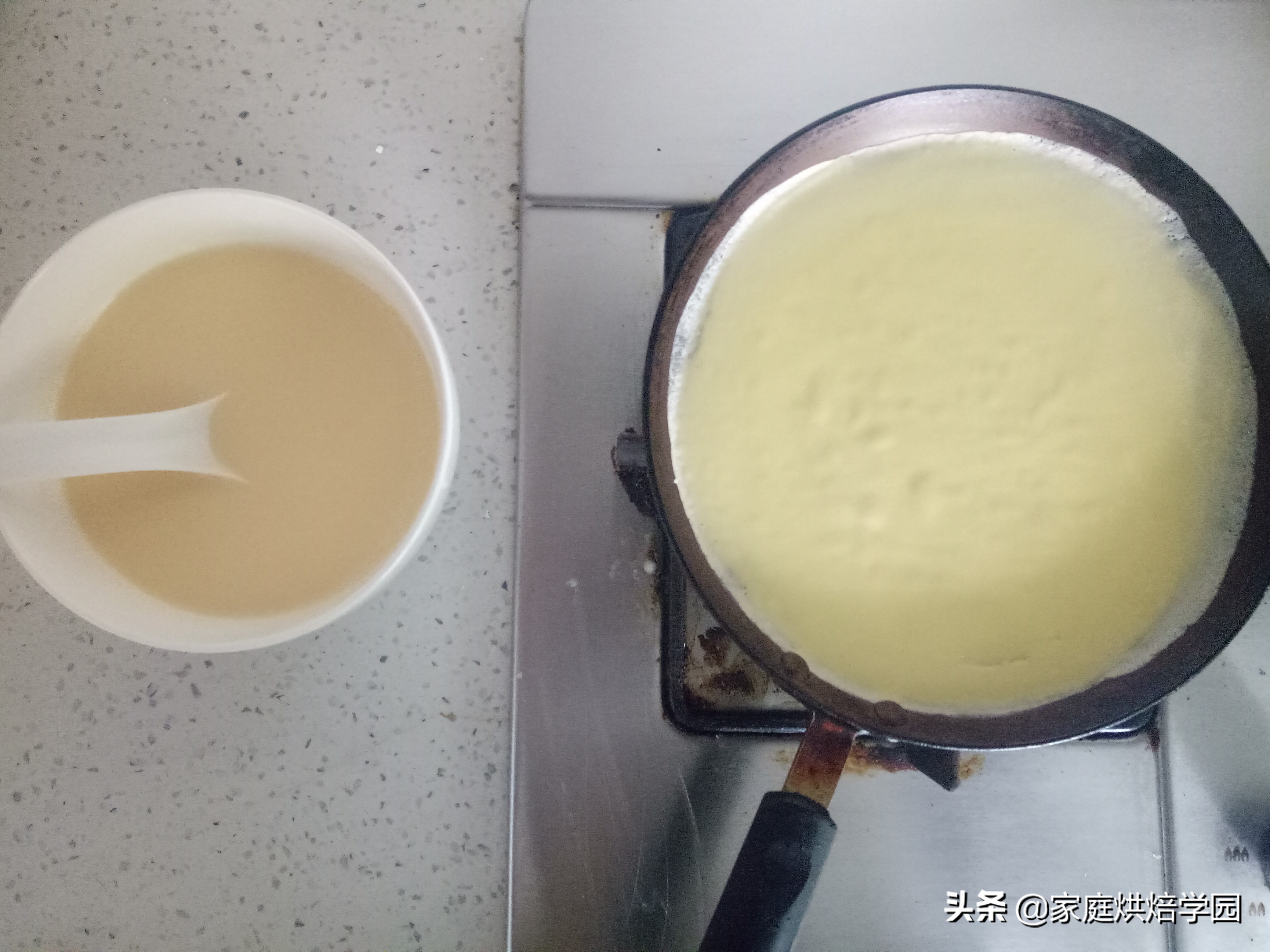 不粘锅可以做千层蛋糕吗,家庭烤箱蛋糕无模具