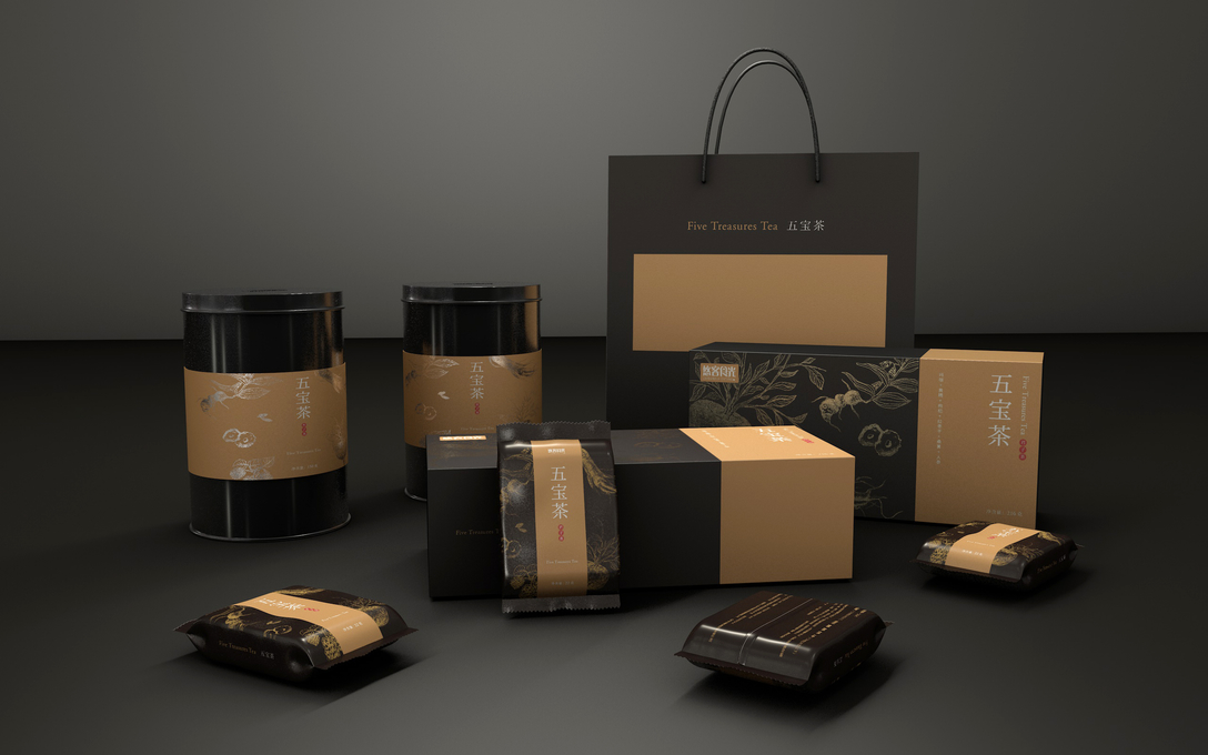 人参五宝茶包装设计,男人茶五宝茶的使用方法