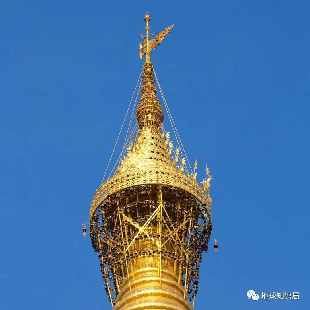 仰光大金塔金碧辉煌,缅甸大金塔贴金