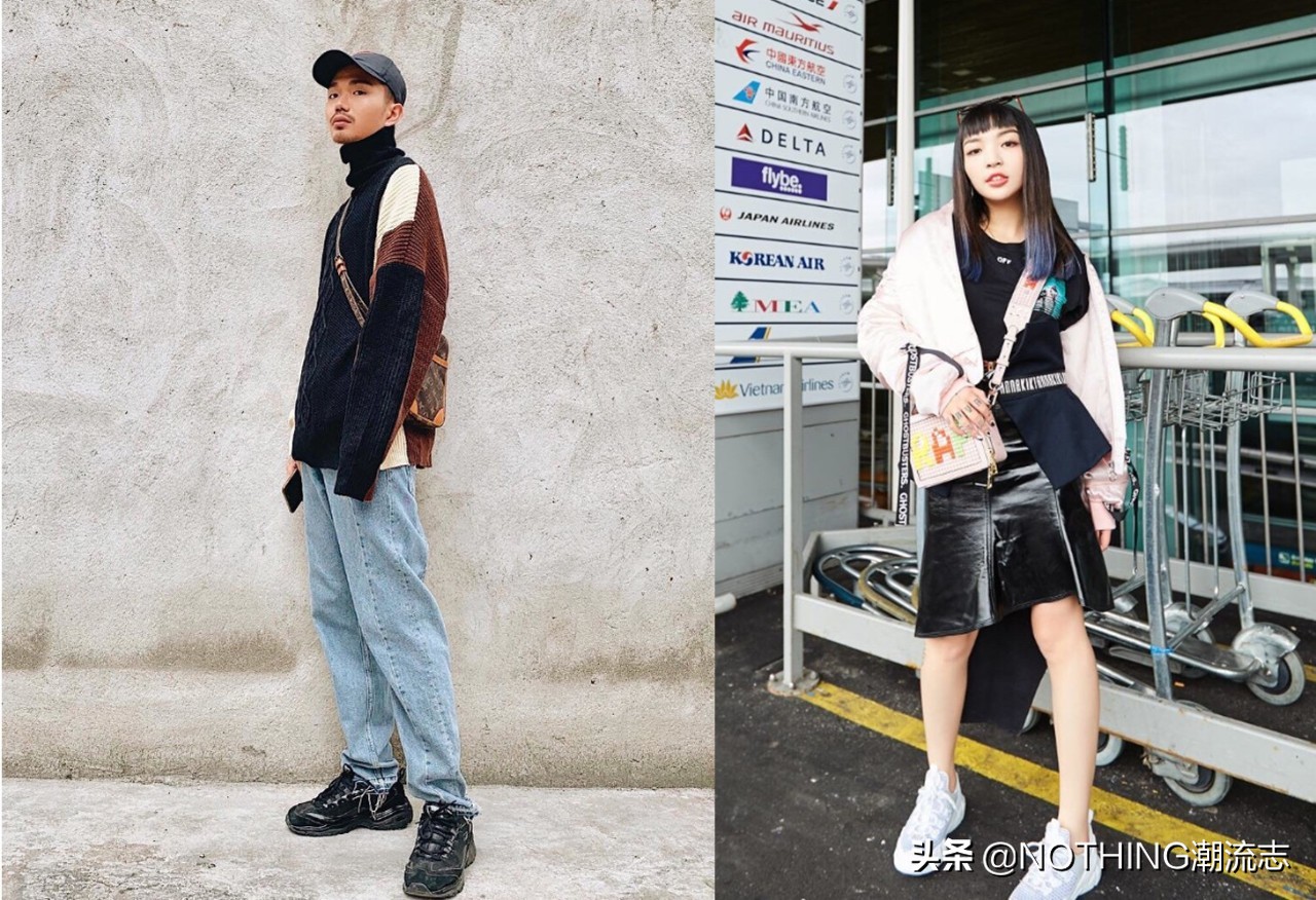 老爹鞋两根鞋带怎么穿,老爹鞋如何穿好看